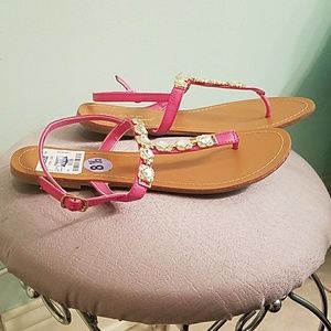Pink sandals